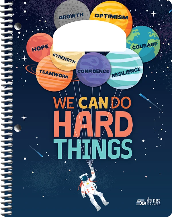 First Class Planners Standard front cover - We Can Do Hard Things